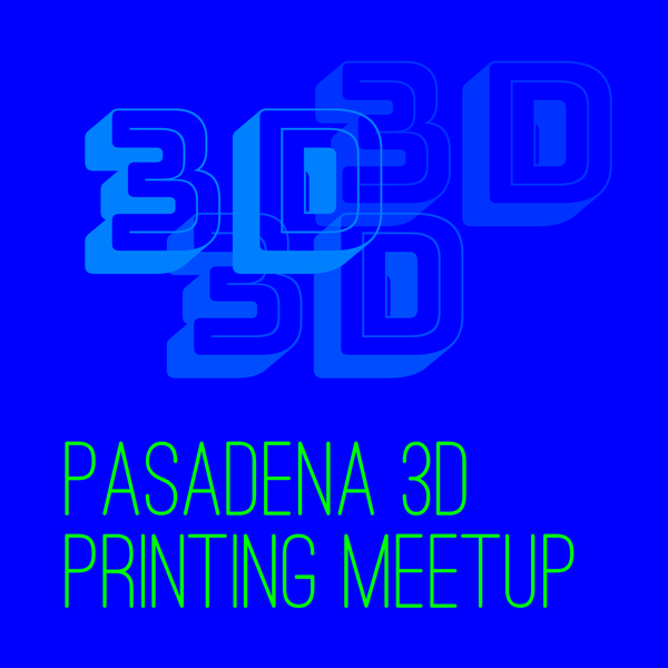 Pasadena 3D Printing Meetup Logo